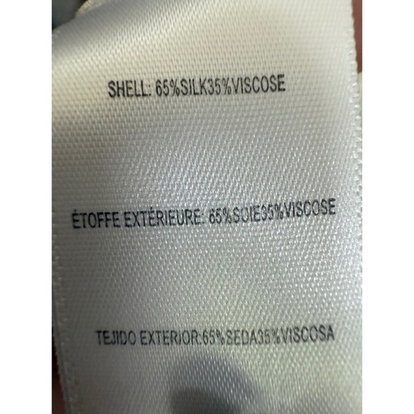 Artelier Nicole Miller Water Color Wrap Top Silk Water Color Print Size S - Picture 6 of 6